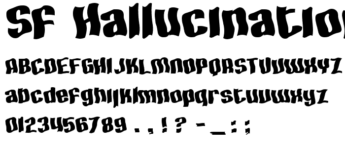 SF Hallucination Extreme font